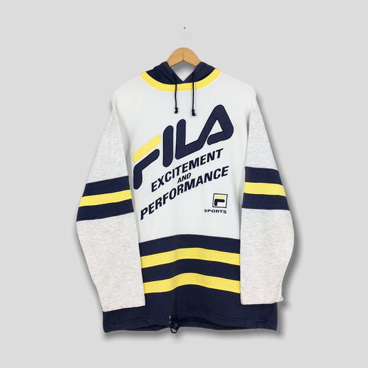 Fila Italia Hoodie Sweatshirt Medium