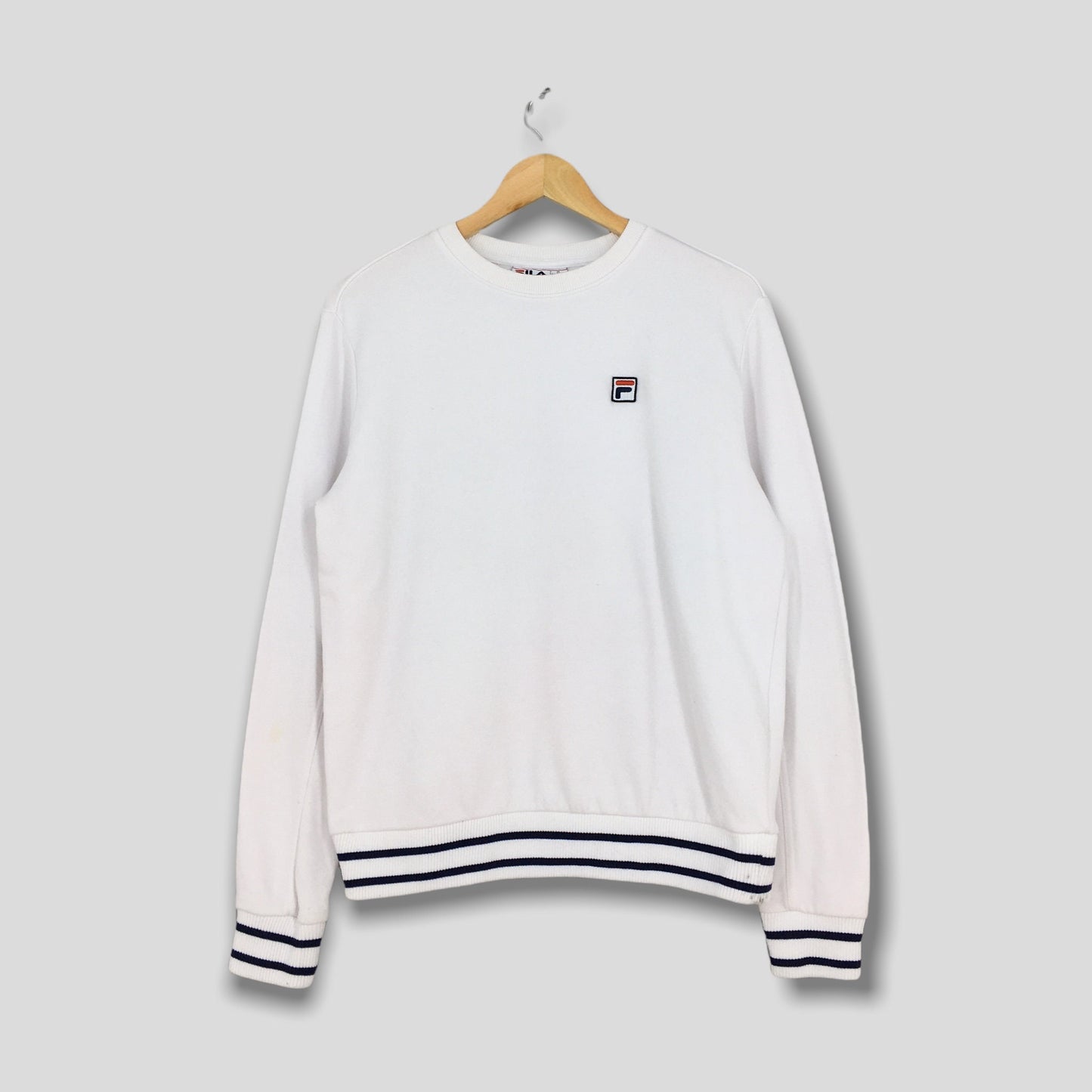 Fila Italia White Sweatshirt Medium