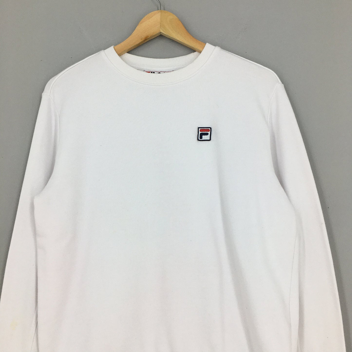 Fila Italia White Sweatshirt Medium