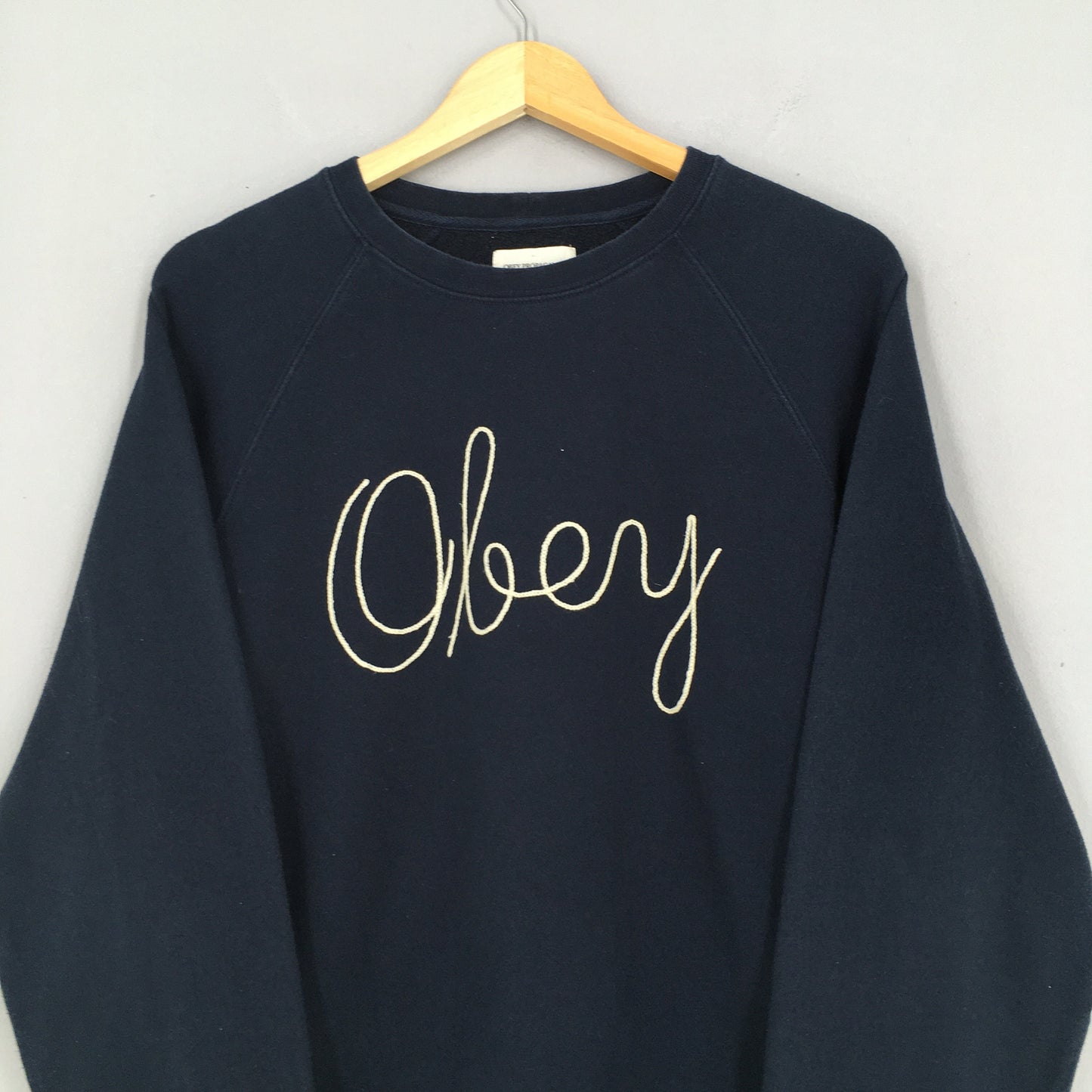 Obey Propaganda Spell Out Black Sweatshirt Medium