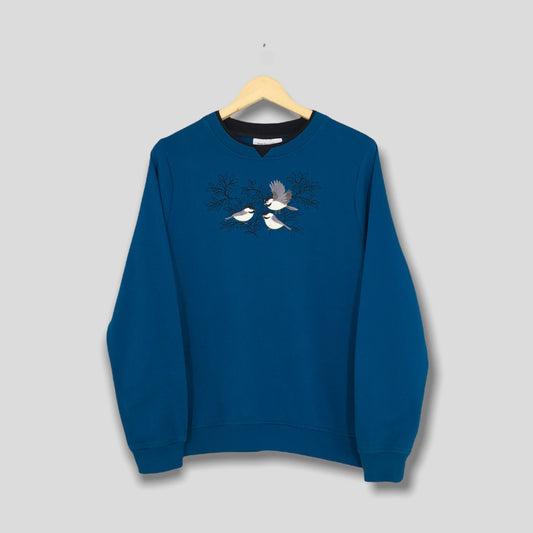 Cardinal Bird Blue Sweatshirt Large