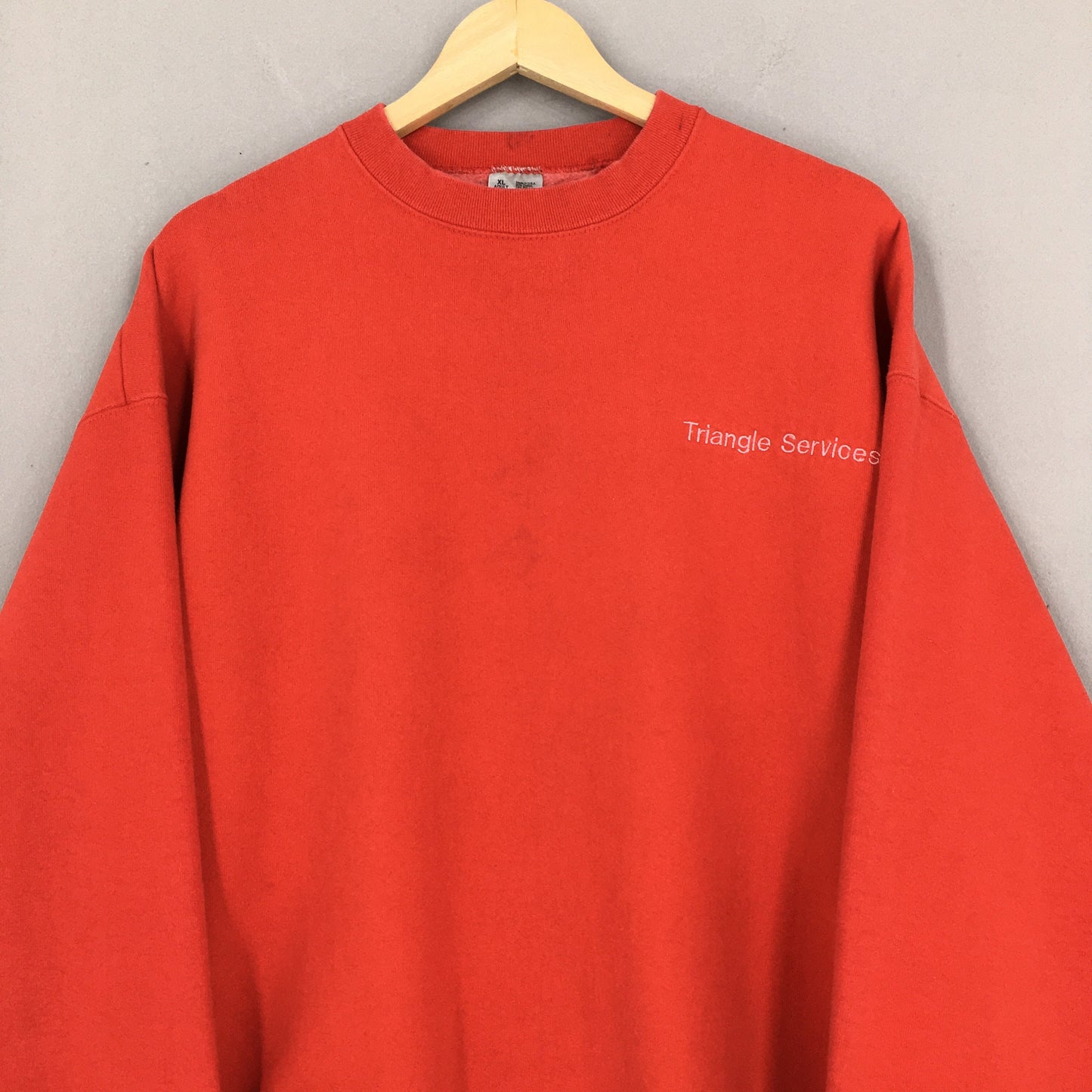 Fruit Of The Loom Chili Red Plain Sweatshirt XLarge