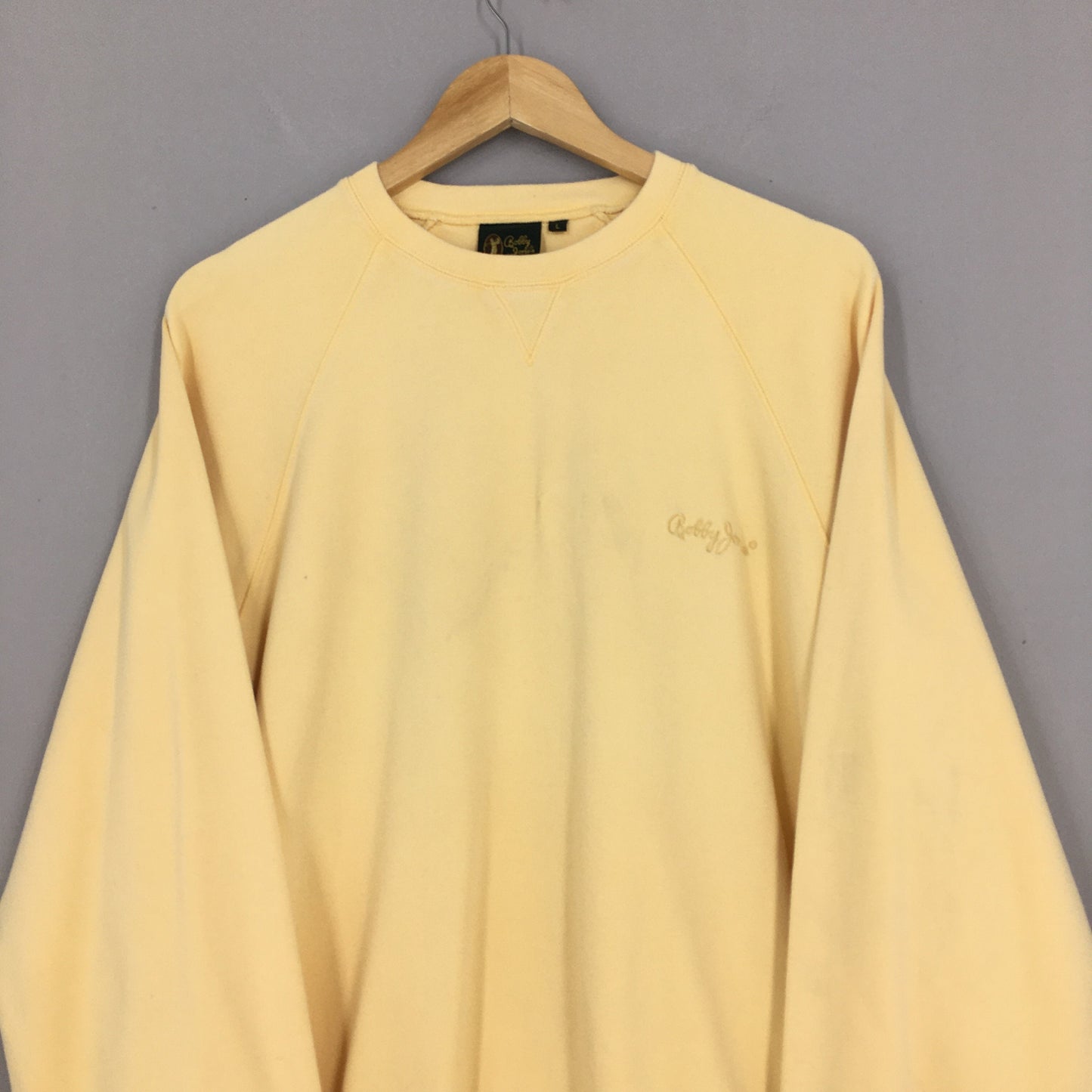 Bobby Jones Yellow Golfer Sweatshirt Large