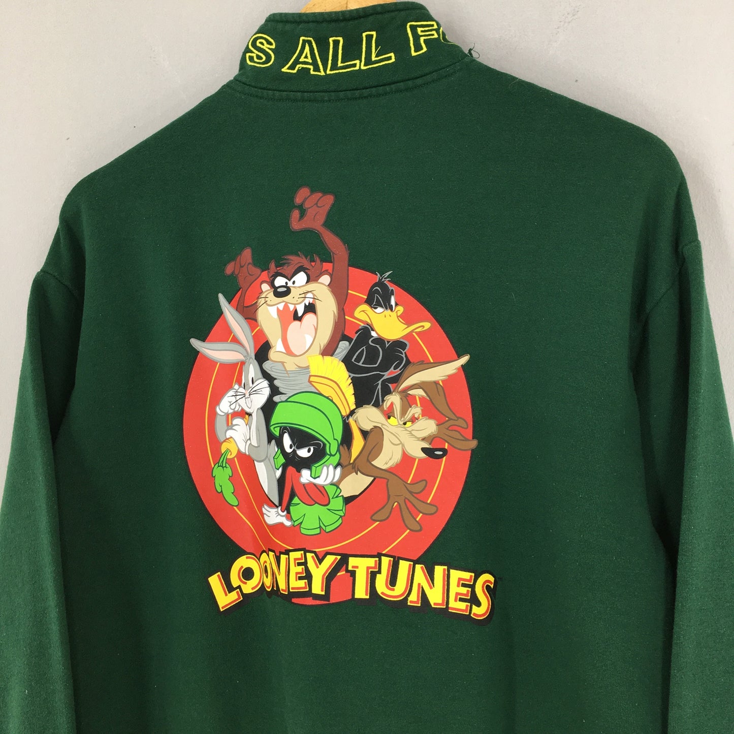 Looney Tunes Green Sweatshirt Medium