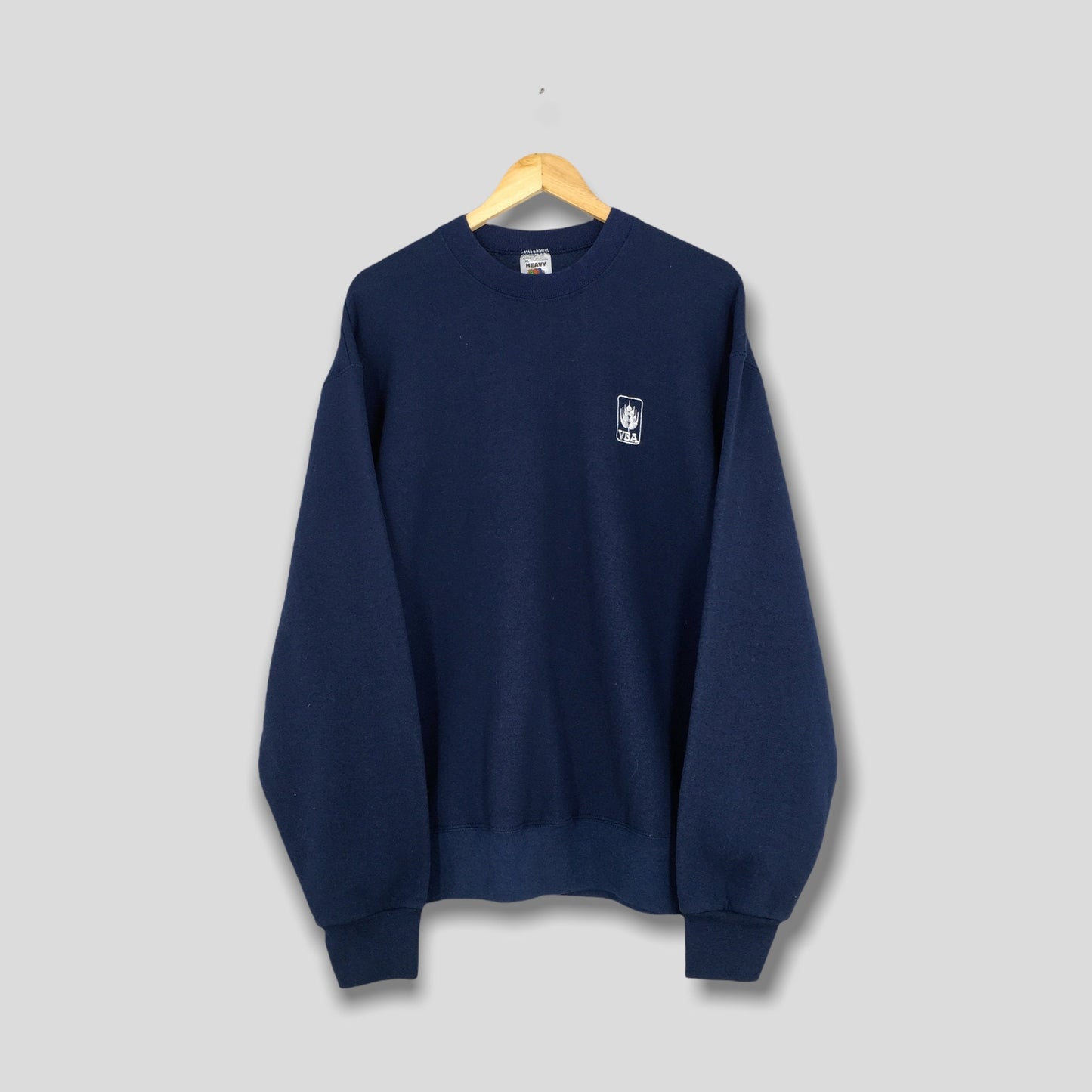 Fruit Of The Loom Blue Plain Jumper XLarge