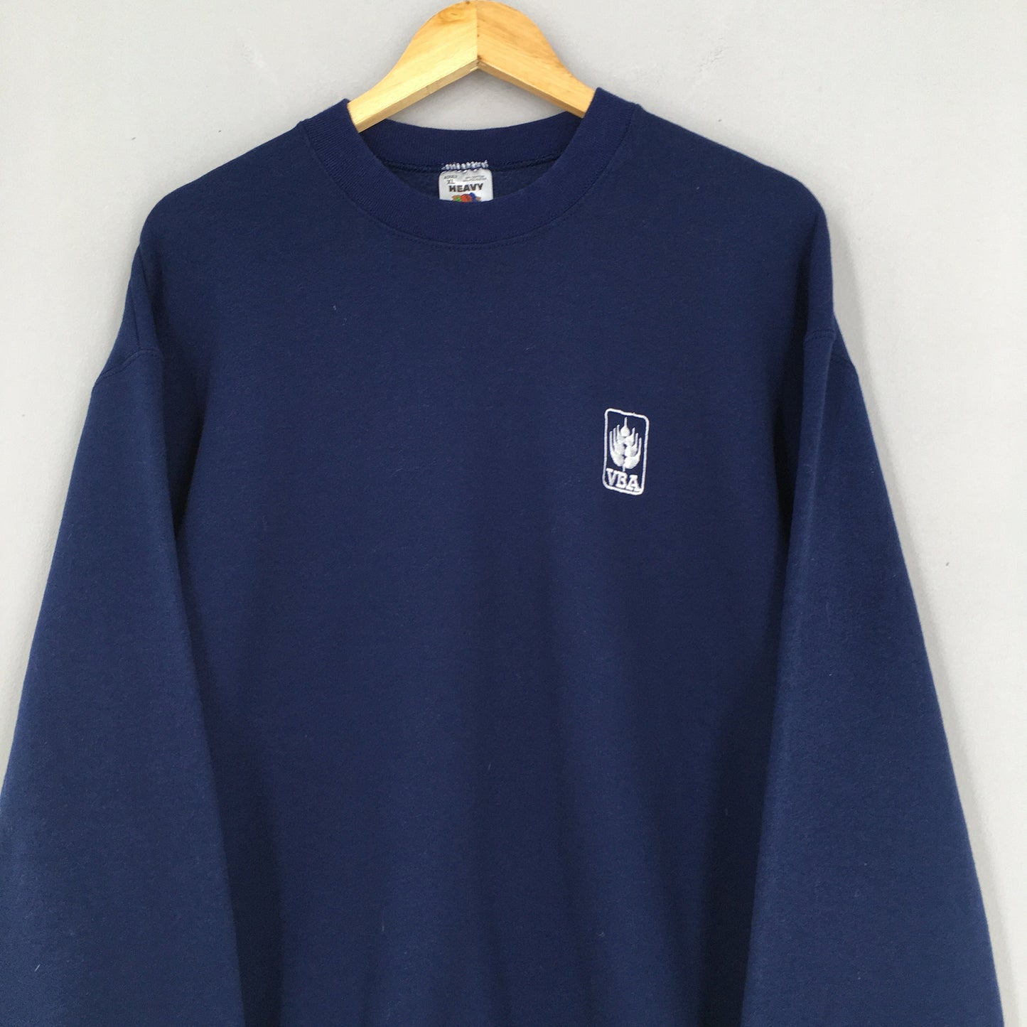 Fruit Of The Loom Blue Plain Jumper XLarge