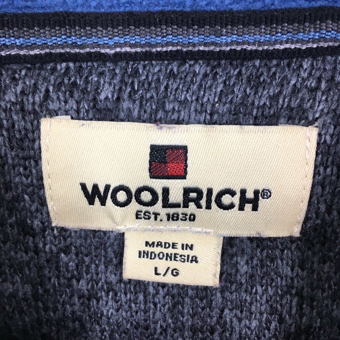 Woolrich Gray Zipper Sweatshirt Large