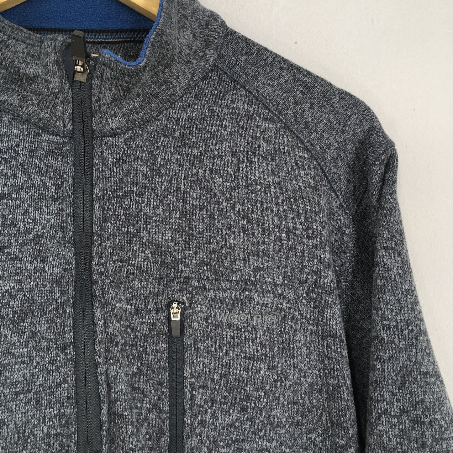 Woolrich Gray Zipper Sweatshirt Large