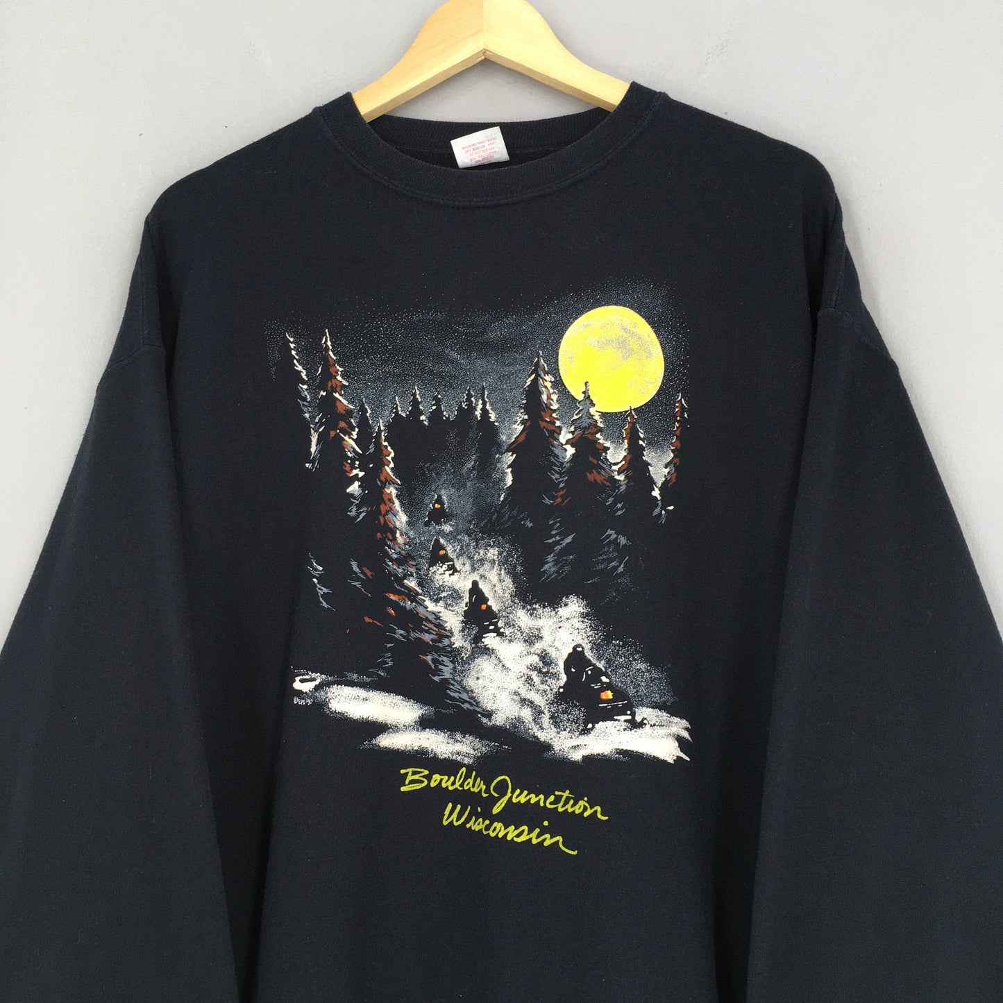 Boulder Junction Wisconsin Forest Nature Sweatshirt XXLarge