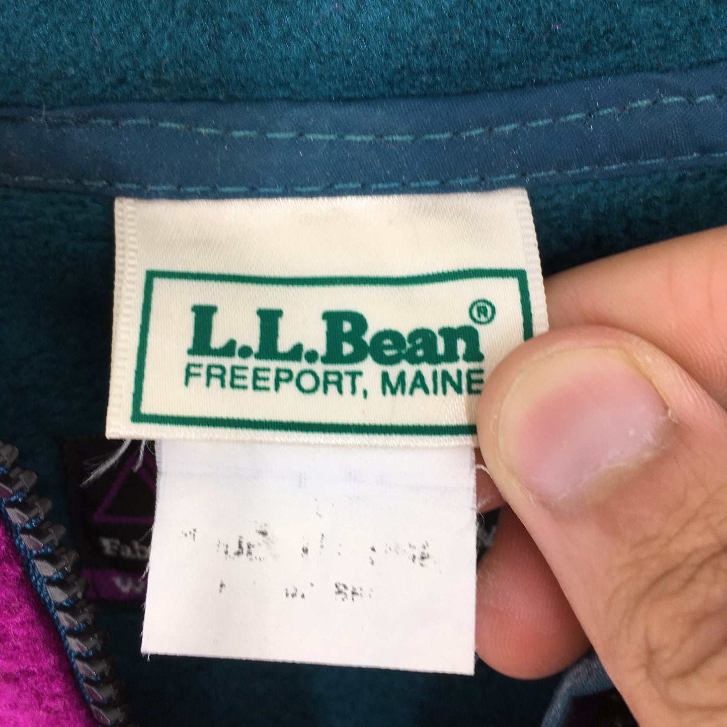 LL Bean Magenta Polartec Fleece Sweater Medium