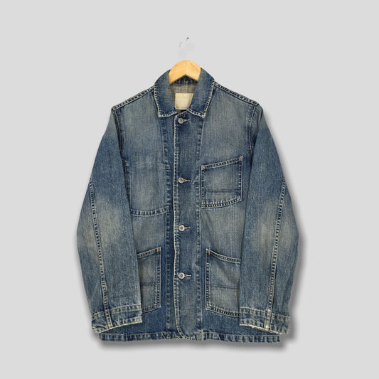 Gap Denim Worker Faded Blue Jacket Small