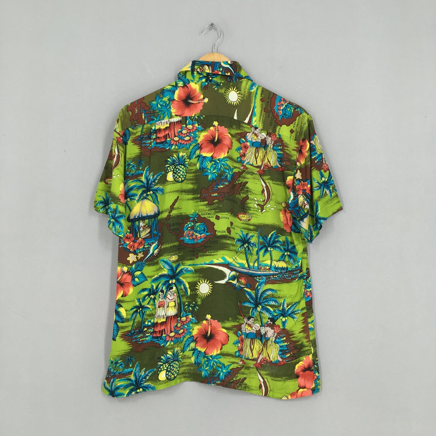 Hawaiian Hibiscus Aloha Tropical Shirt Medium