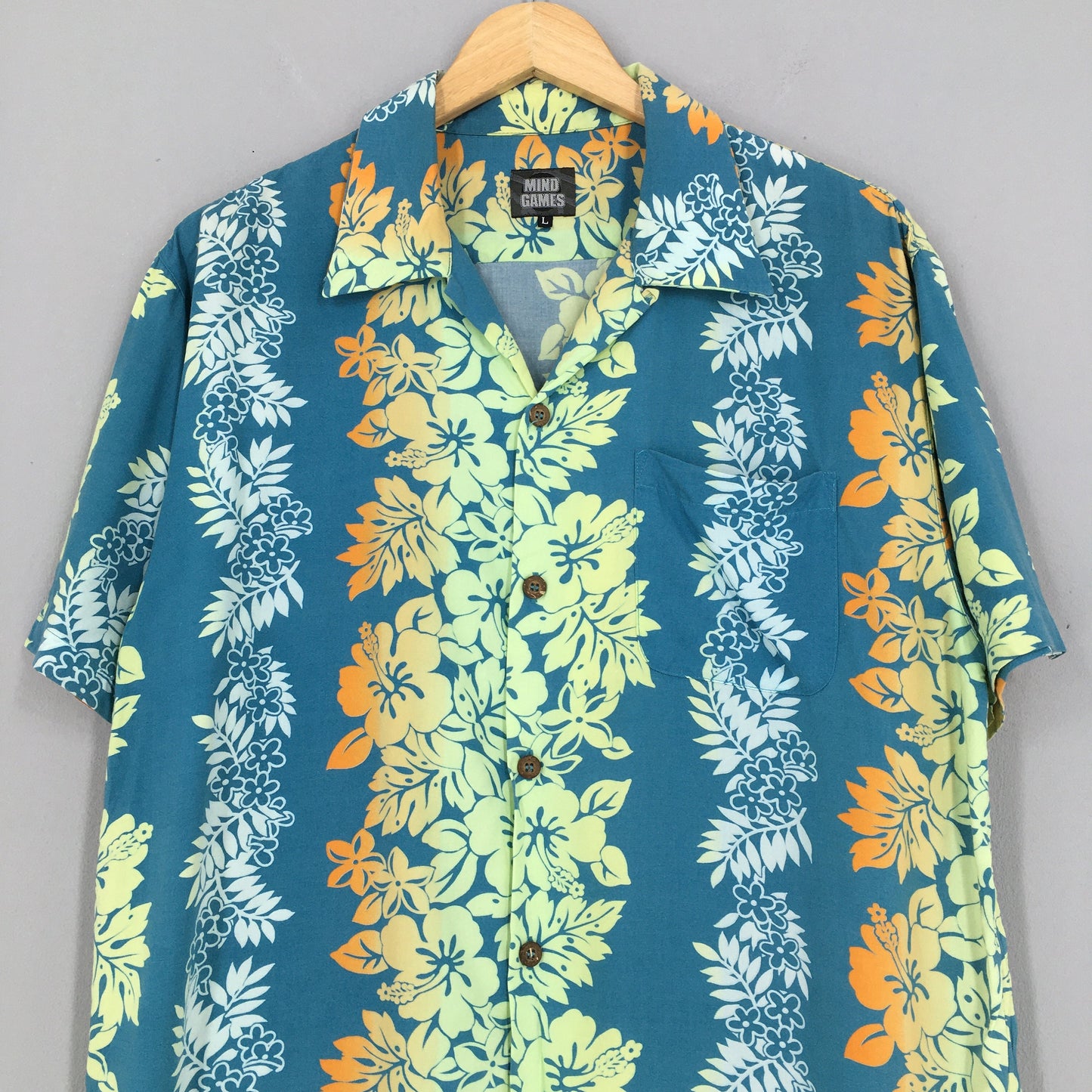 Hawaiian Hibiscus Flower Tropical Hawaii Shirt Medium