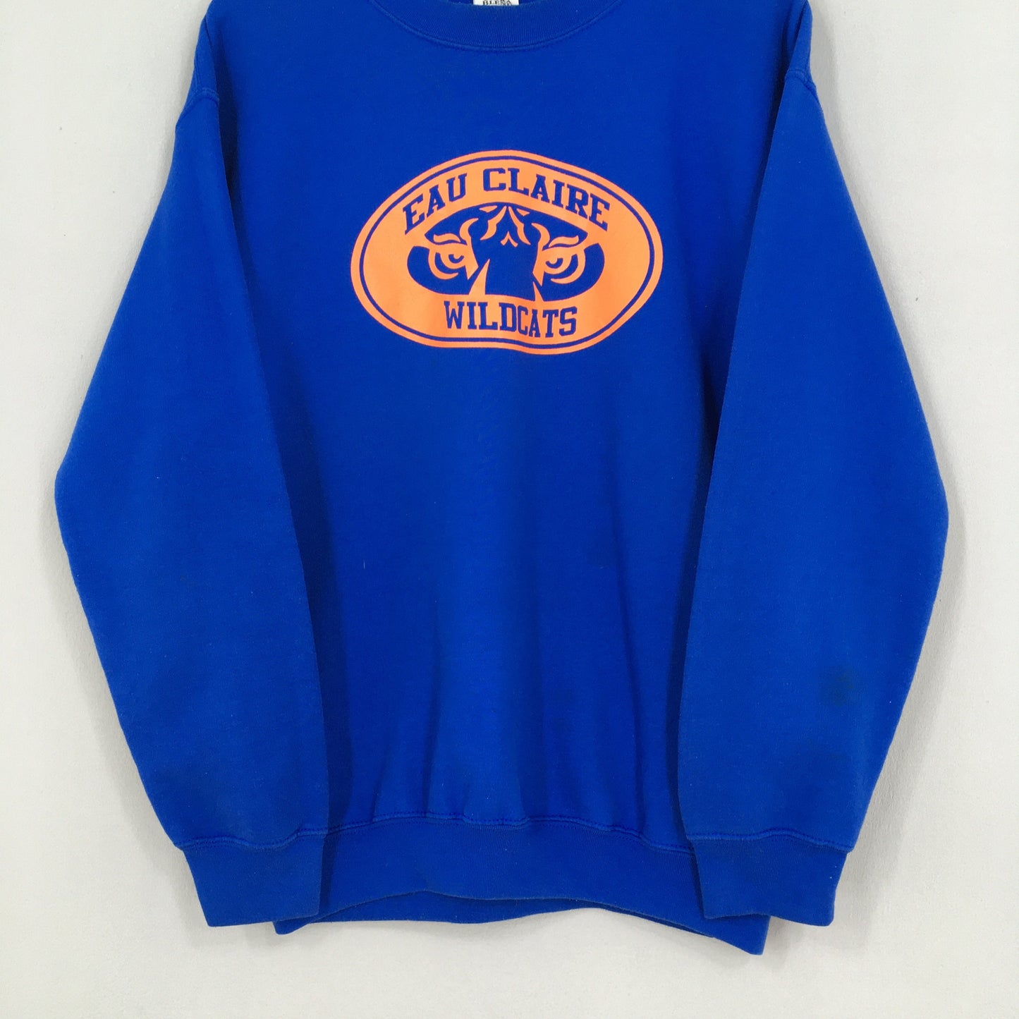 Eau Claire Wildcats Baseball Blue Sweater Medium