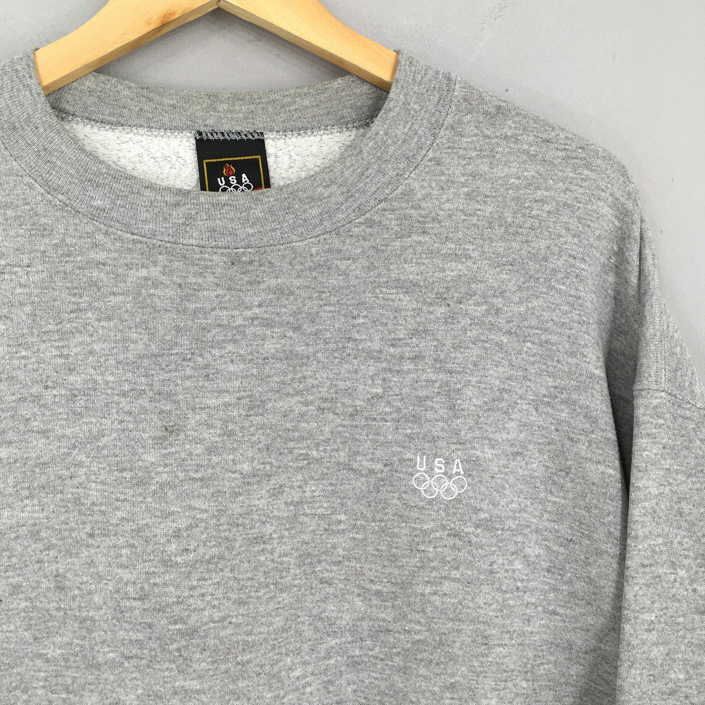 JcPenney Olympics Usa Gray Plain Sweatshirt Large