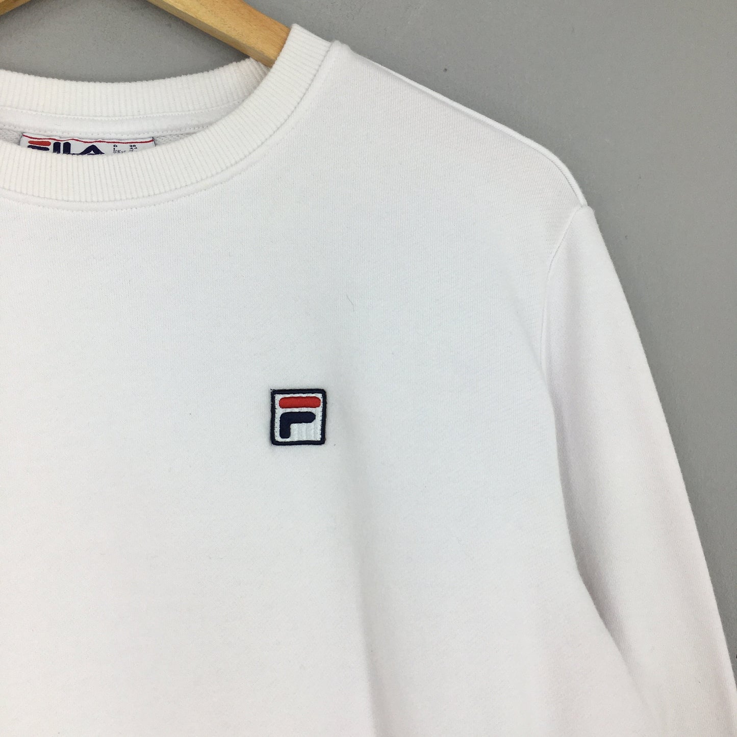 Fila Italia White Sweatshirt Medium