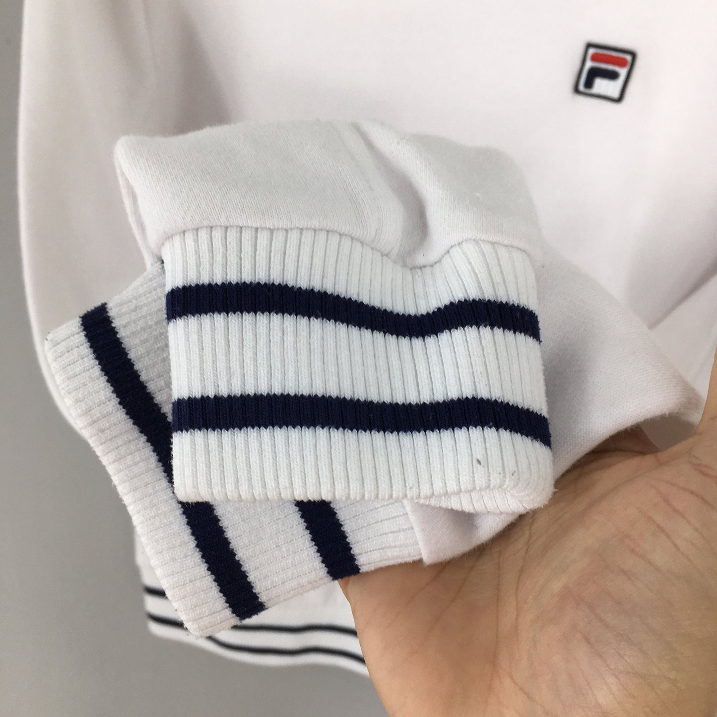 Fila Italia White Sweatshirt Medium