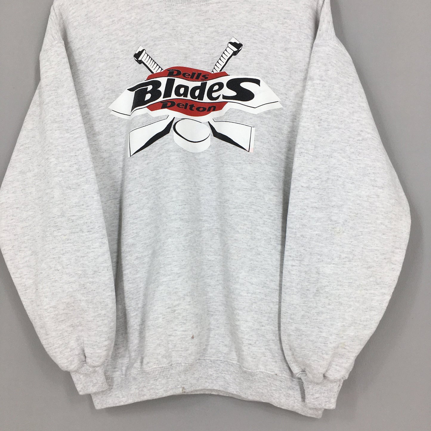 Blades Dells Delton Hockey NCAA Gray Sweatshirt Large