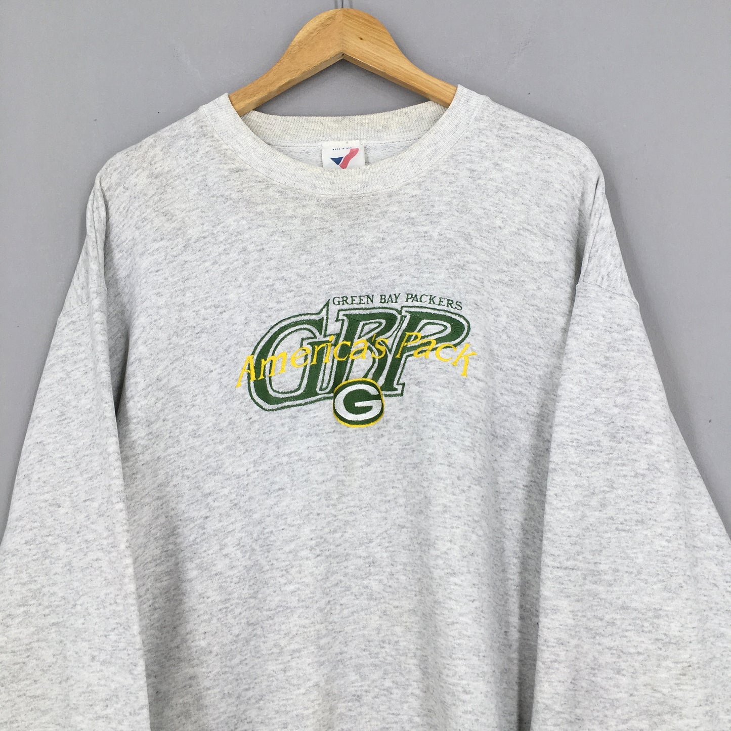 Green Bay NFL Packers Gray Sweater XLarge