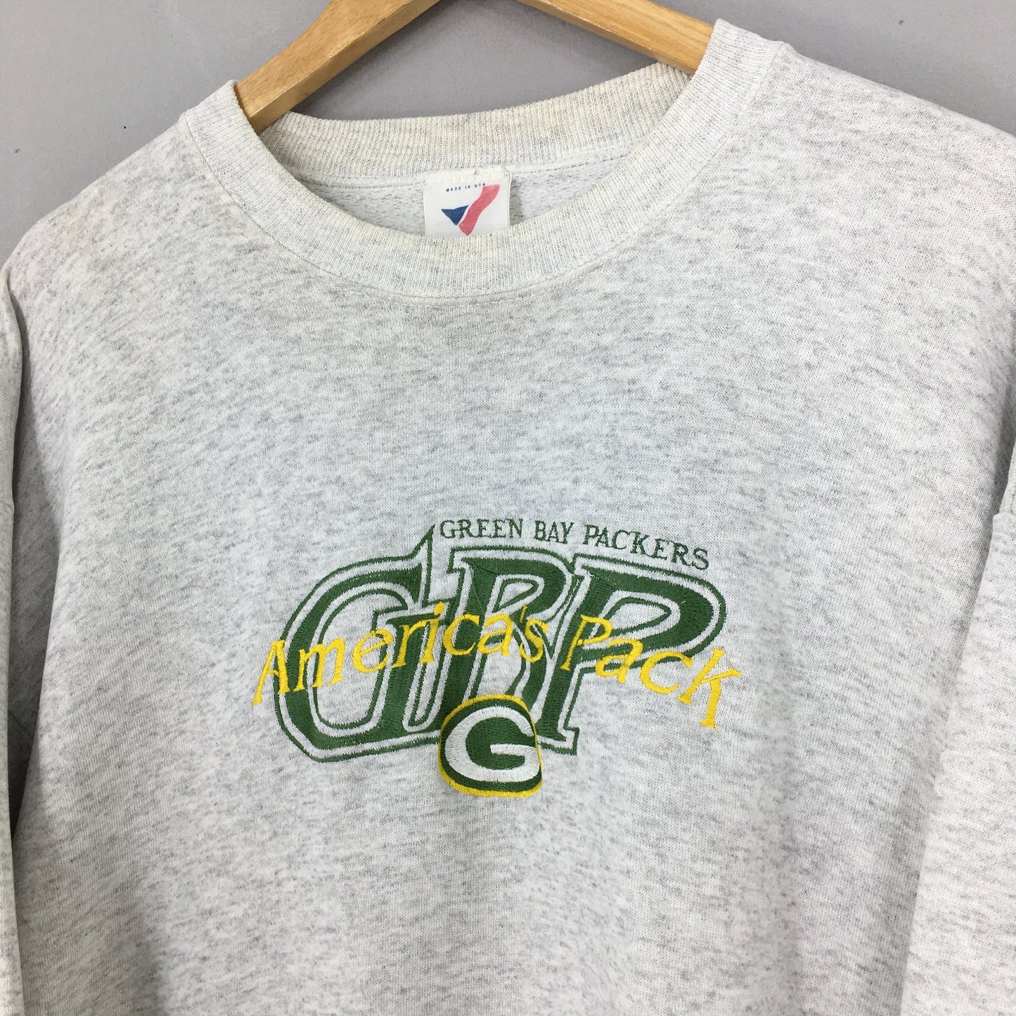 Green Bay NFL Packers Gray Sweater XLarge