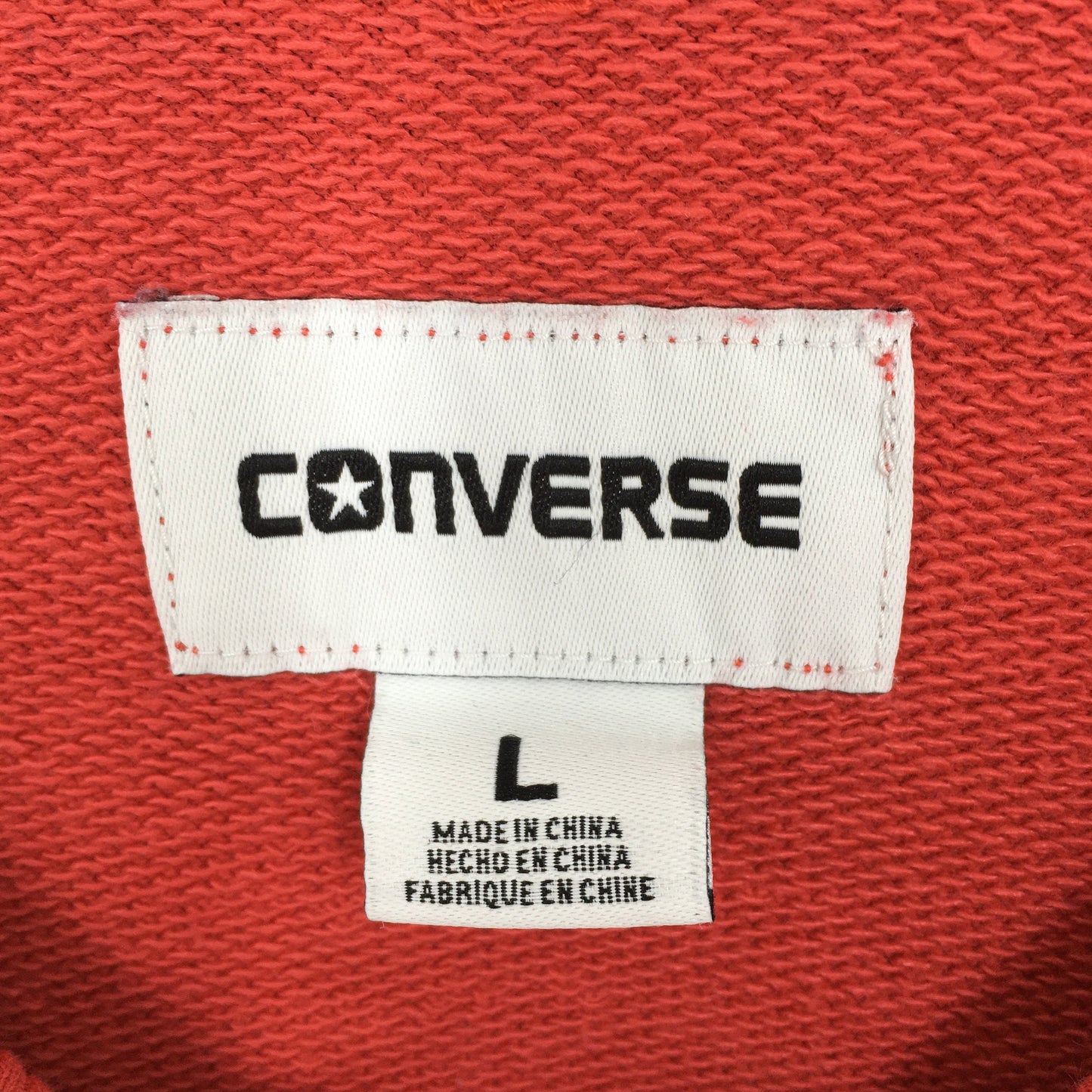 Converse All Star Red Sweatshirt Large