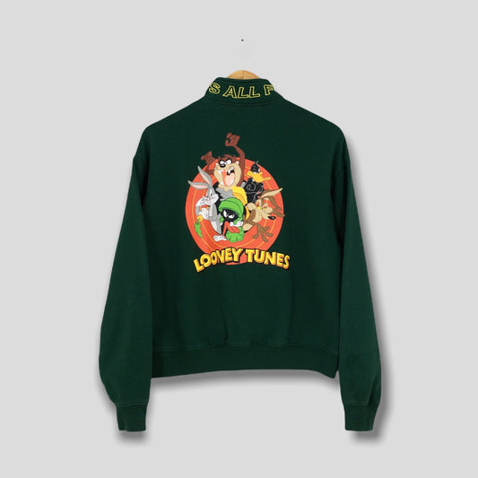 Looney Tunes Green Sweatshirt Medium