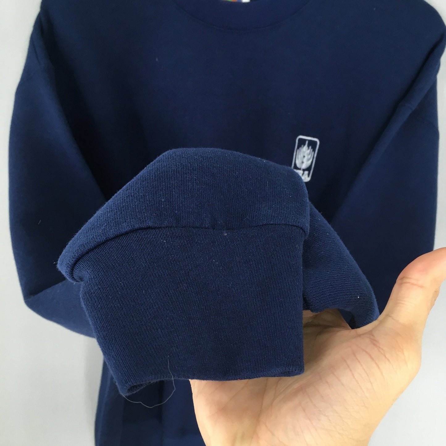 Fruit Of The Loom Blue Plain Jumper XLarge