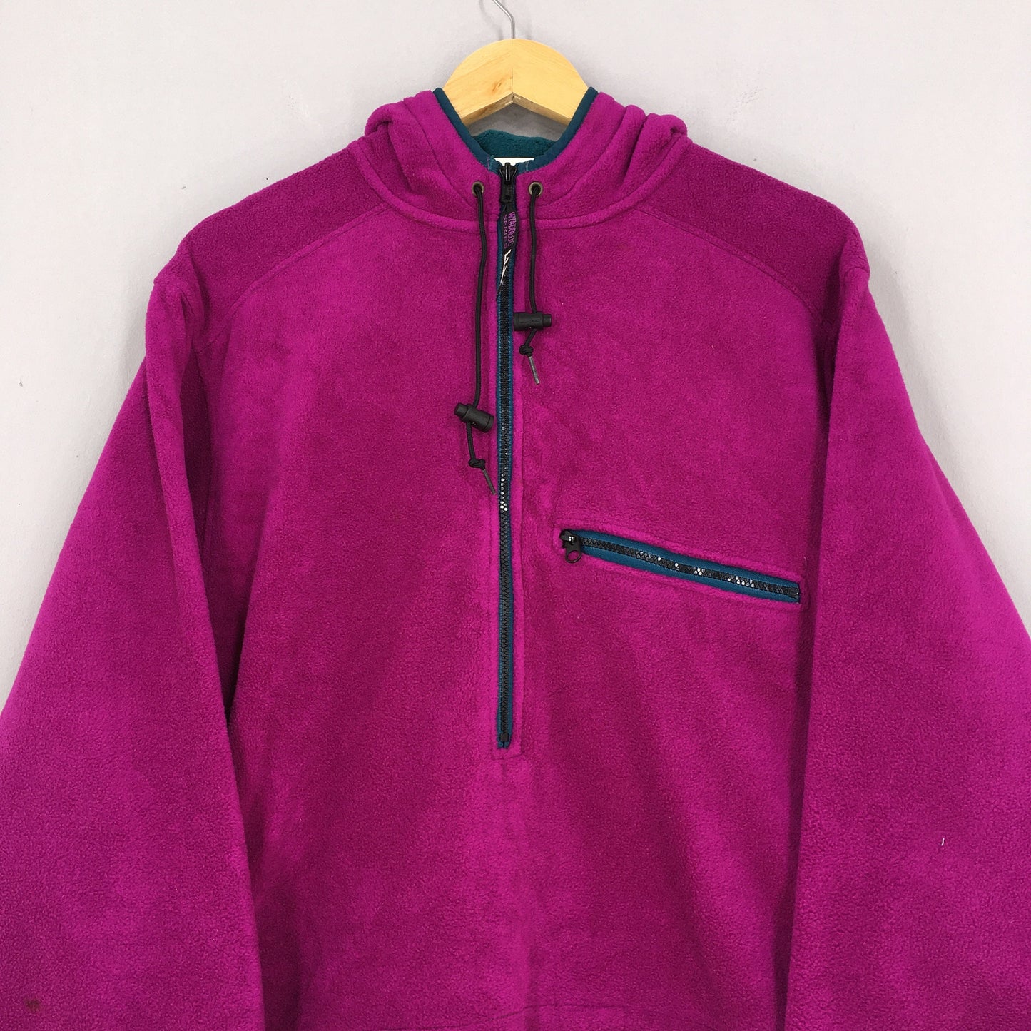 LL Bean Magenta Polartec Fleece Sweater Medium