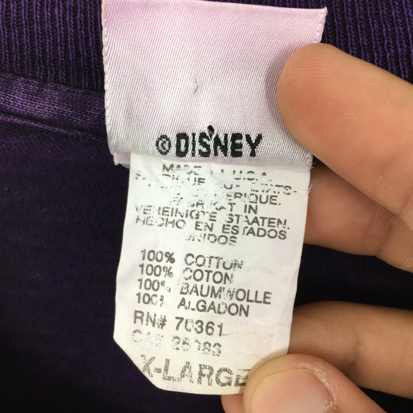 The Lion King Disney Purple Tshirt XLarge