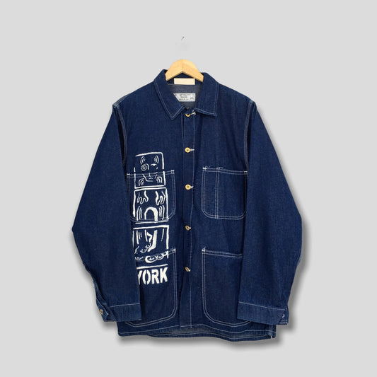 Universal Overall Denim Worker Jacket Medium