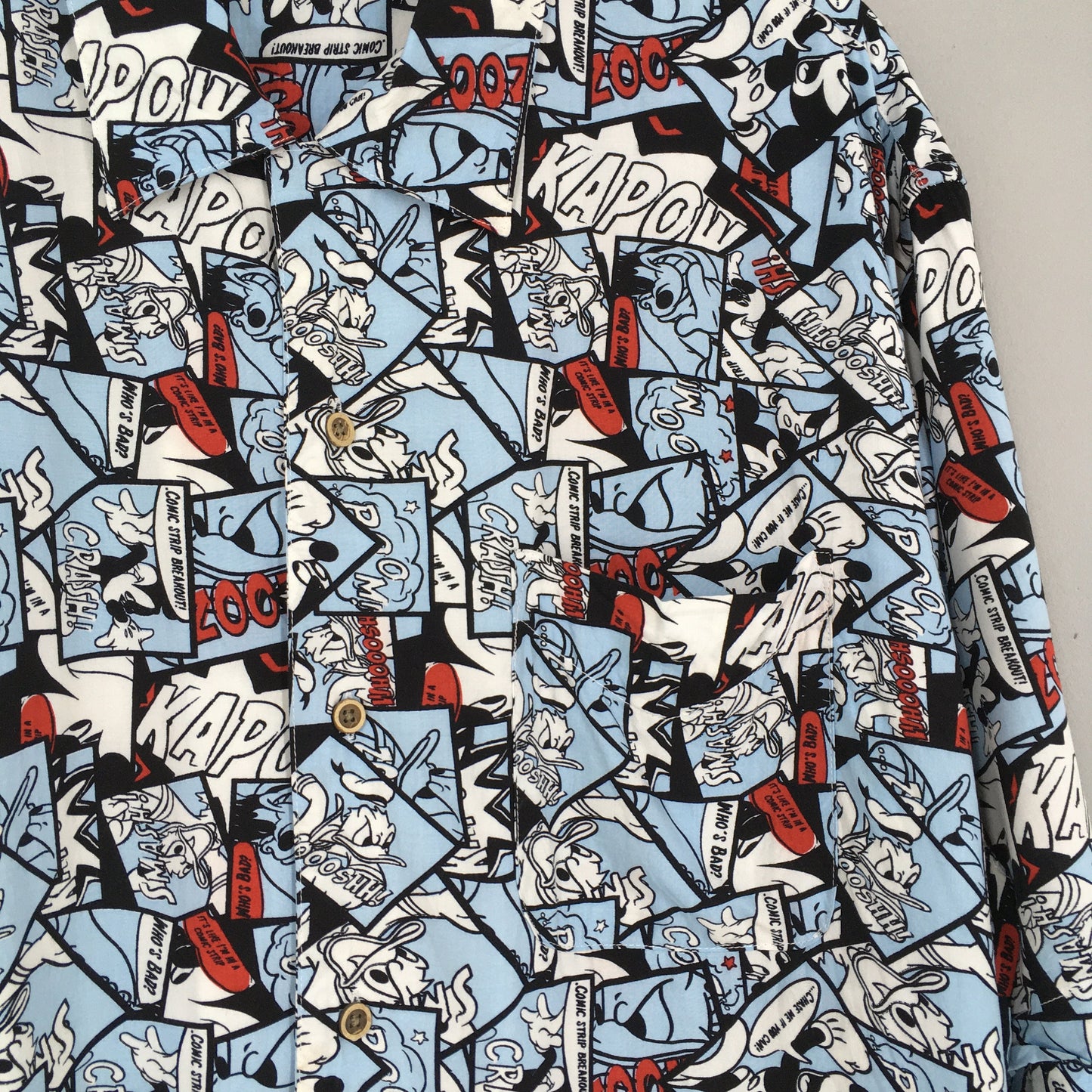 Mickey Mouse Disney Hawaii Rayon Shirt