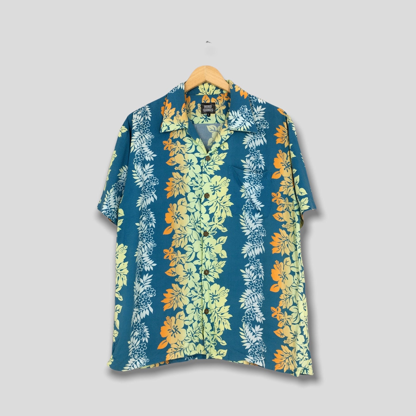 Hawaiian Hibiscus Flower Tropical Hawaii Shirt Medium