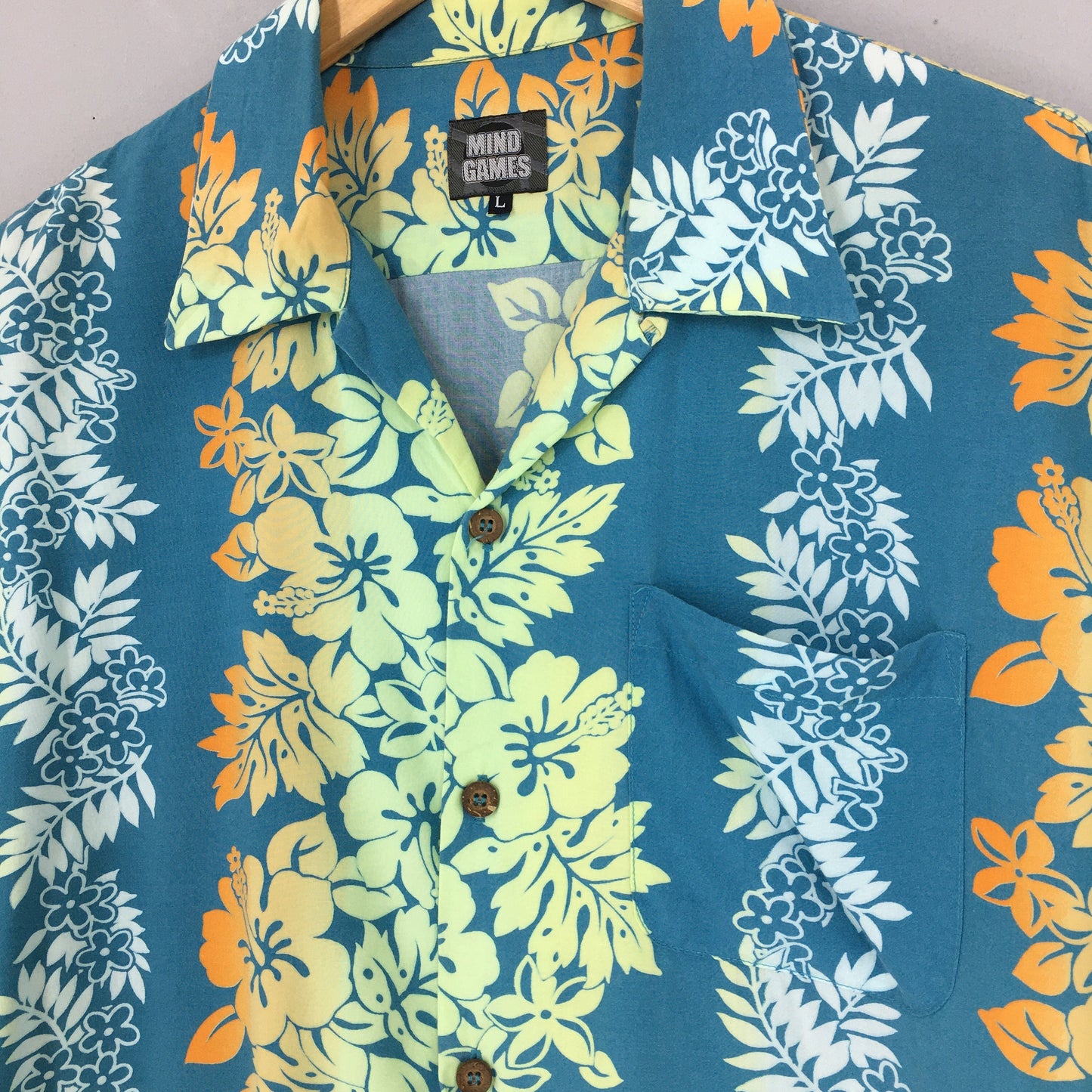 Hawaiian Hibiscus Flower Tropical Hawaii Shirt Medium