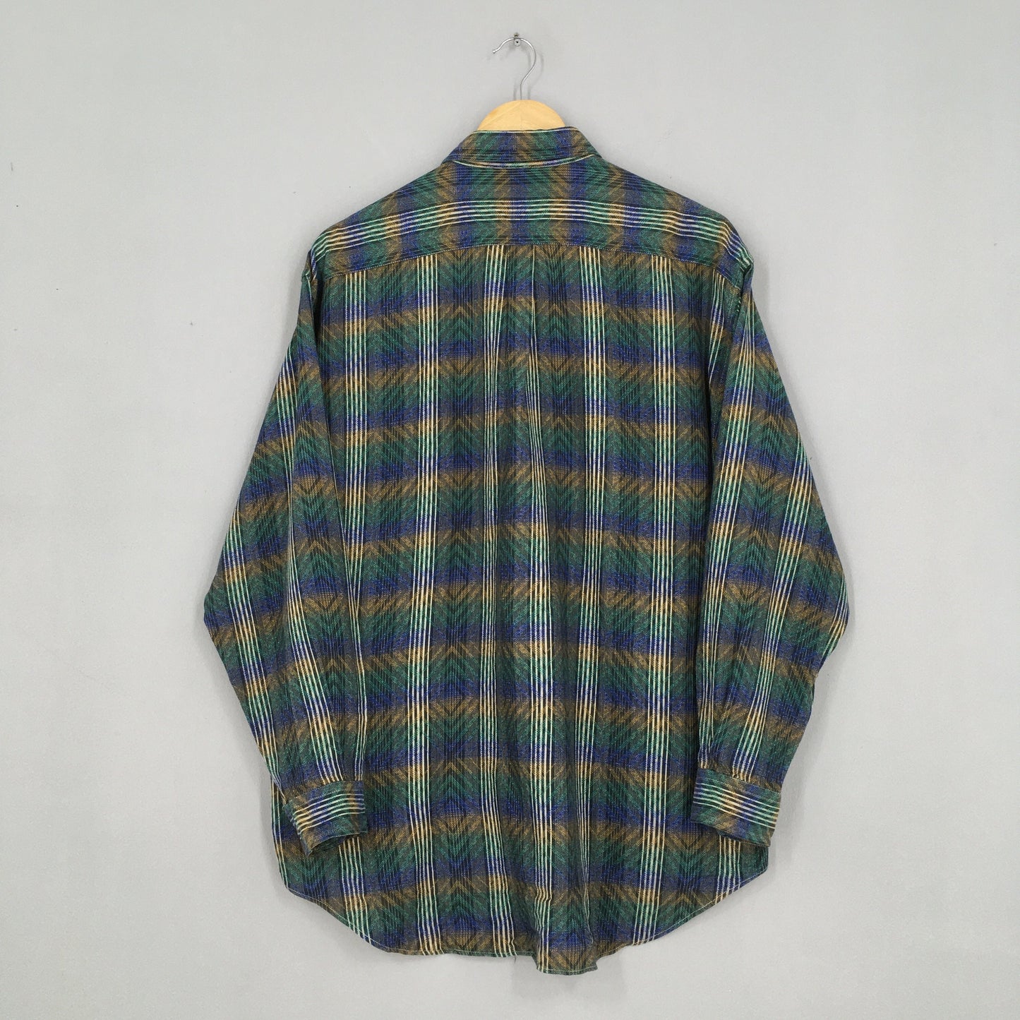 Gianni Valentino Plaid Tartan Checkered Flannel Large