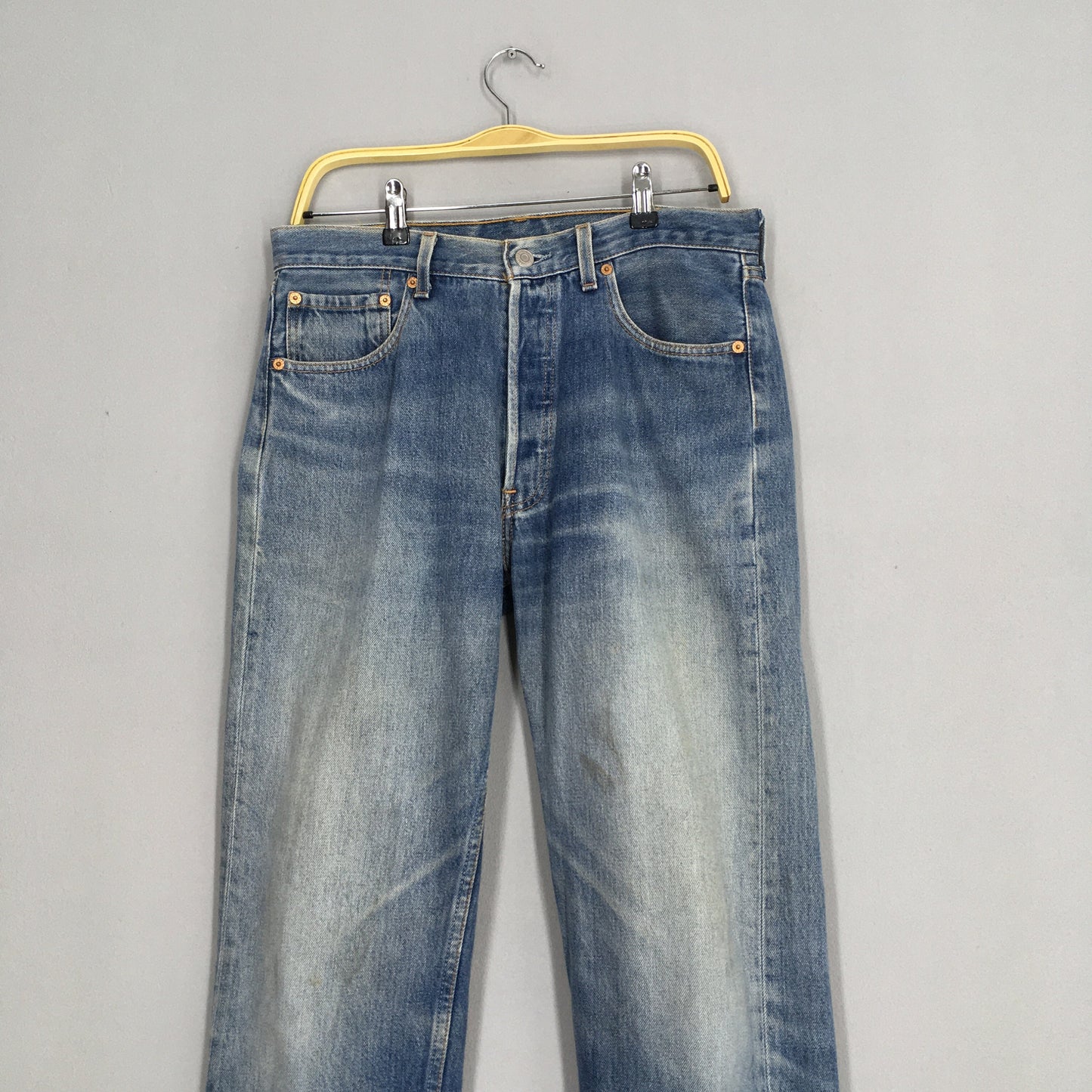 Levi's 501 Stone Washed Denim Faded Blue Jeans Size 32x32