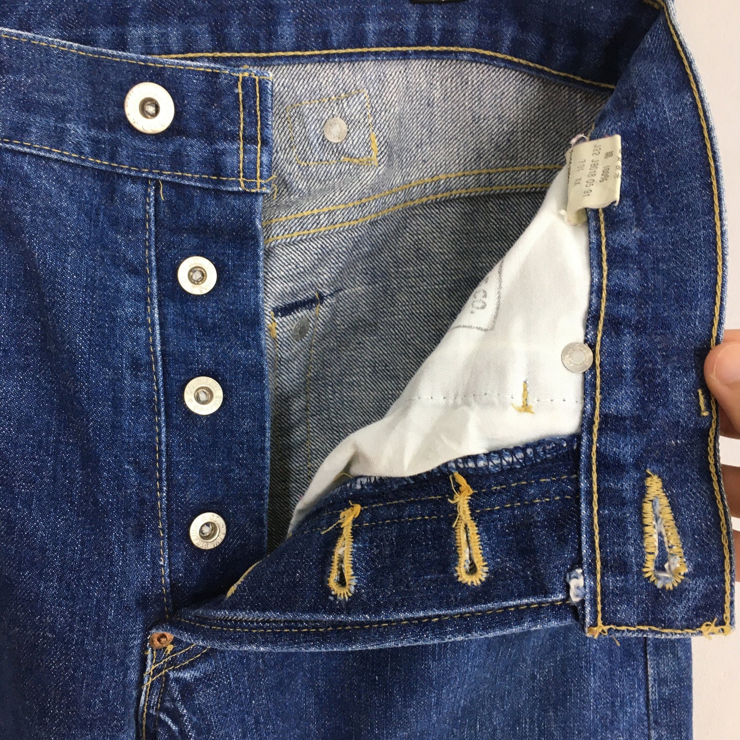 Levi's 701XX LVC Big E Japan Selvedge Jeans Size 30x25