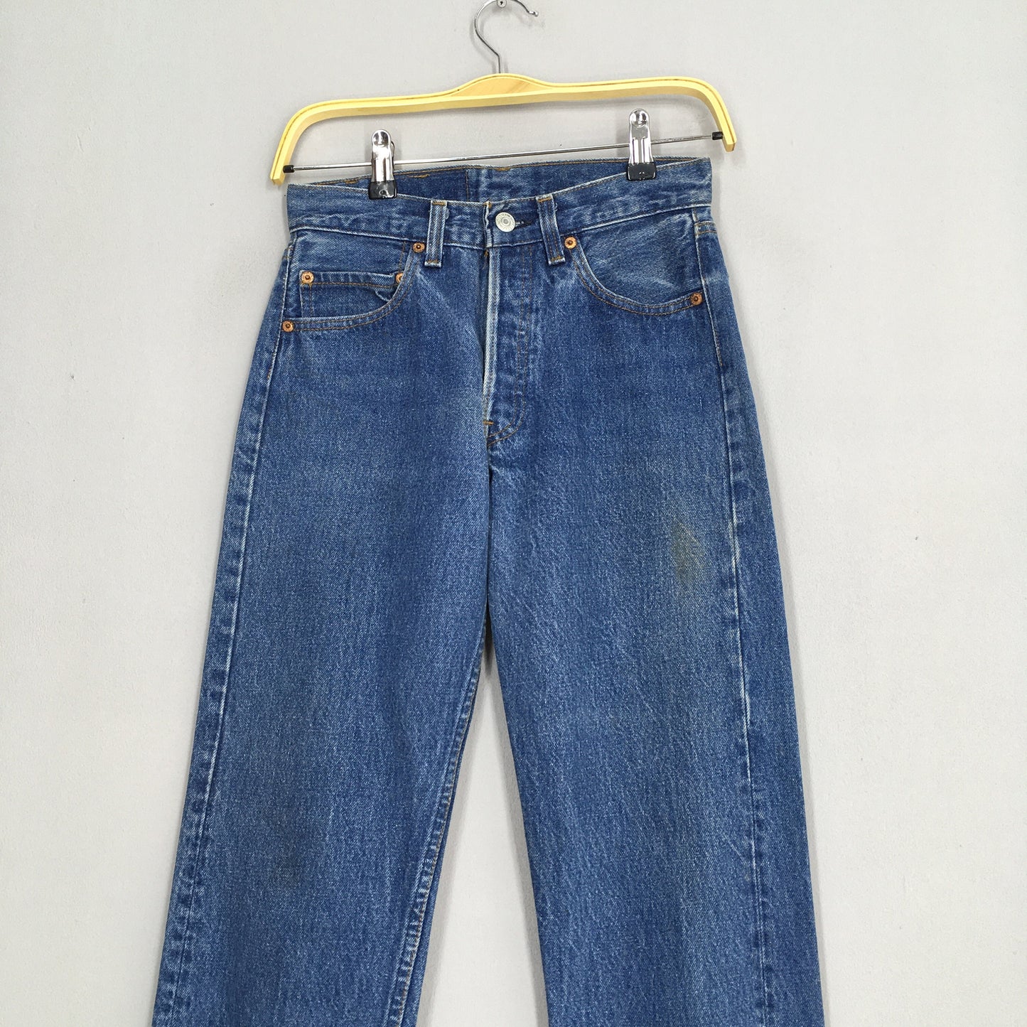 Levi's 501 Indigo Blue Stone Washed Jeans Size 25x29