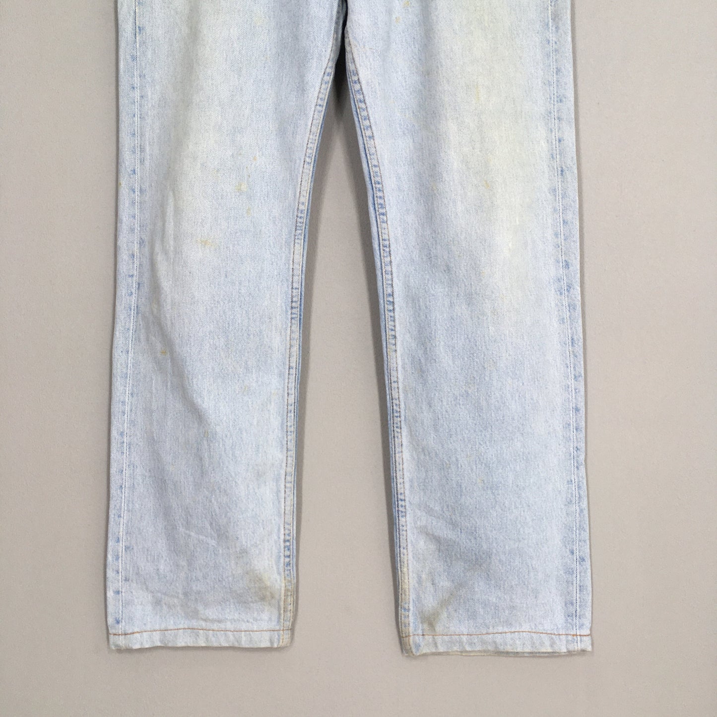 Levis 501 Pale Blue Jeans Dirty Distressed Denim Size 31x29