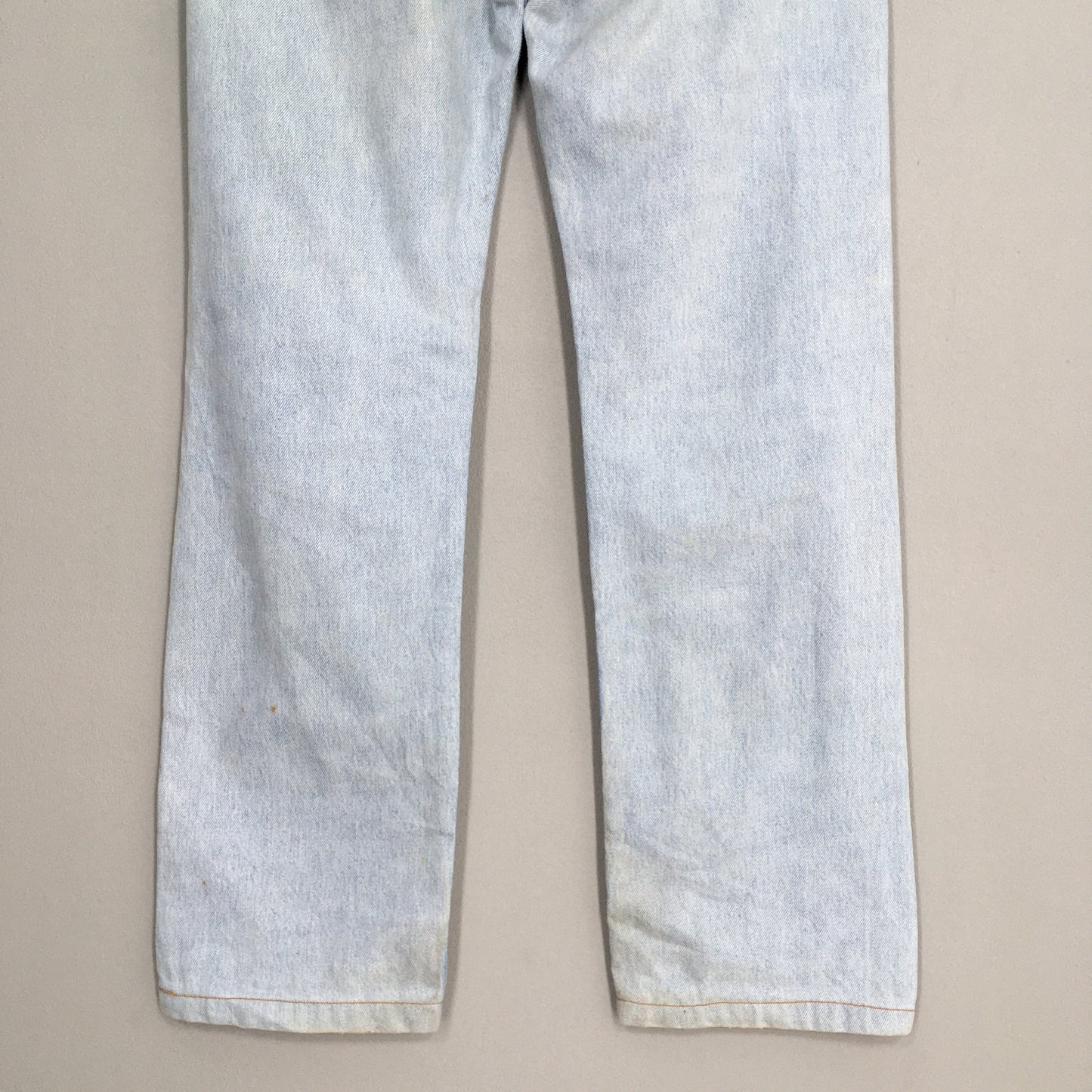 Levis 501 Pale Blue Jeans Dirty Distressed Denim Size 31x29