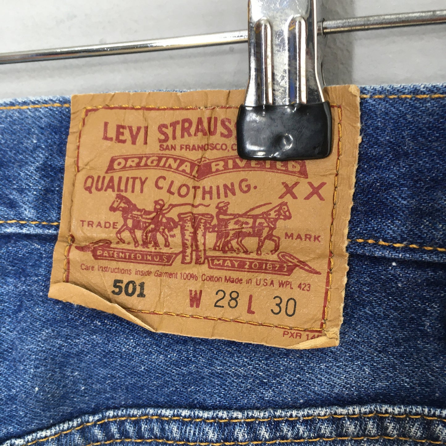 Levi's 501 Stonewash Jeans Faded Size 29x31