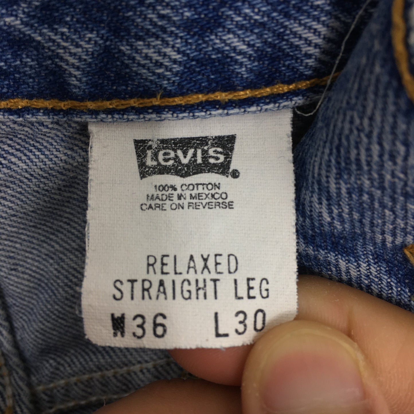 Levi's 550 Jeans Relaxed Fit Denim Size 34x30