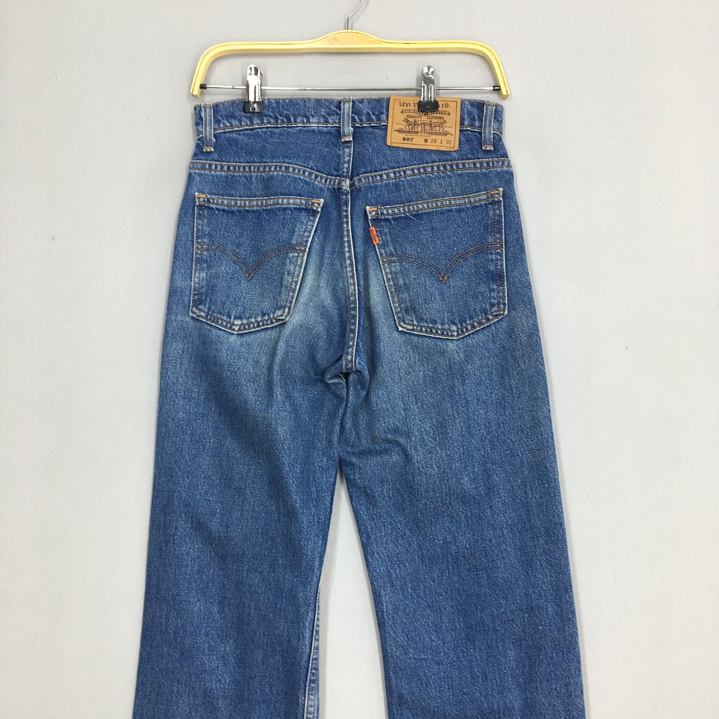 Levi's 607 Dark Blue Jeans Straight Leg Size 28x30