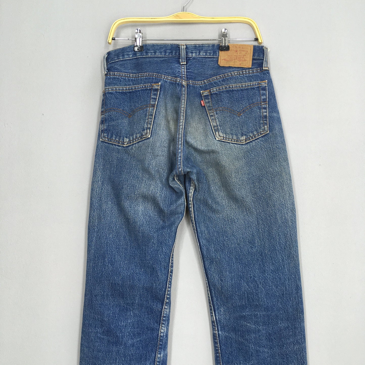 Levi's 501 Faded Blue Stone Washed Jeans Size 30x33