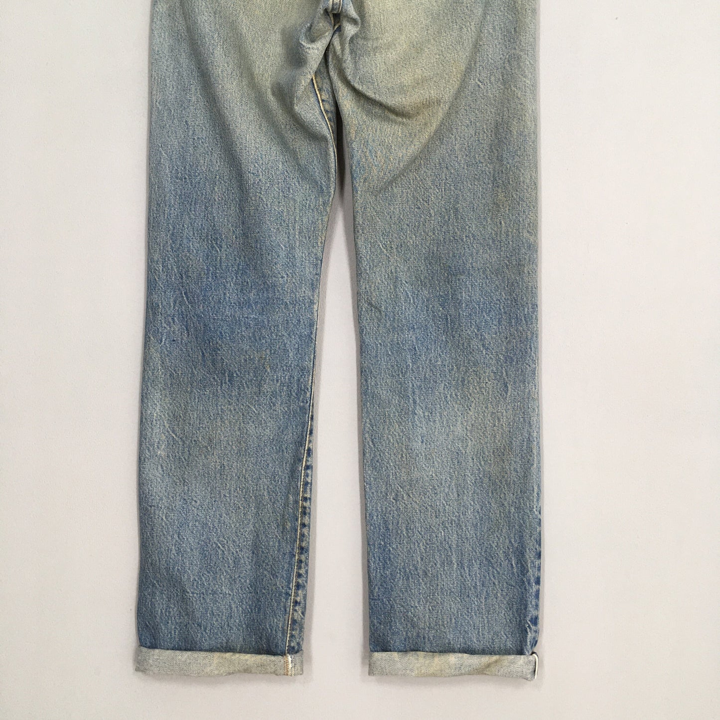 Levi's 501 Blue Faded Selvedge Jeans Size 31x28.5