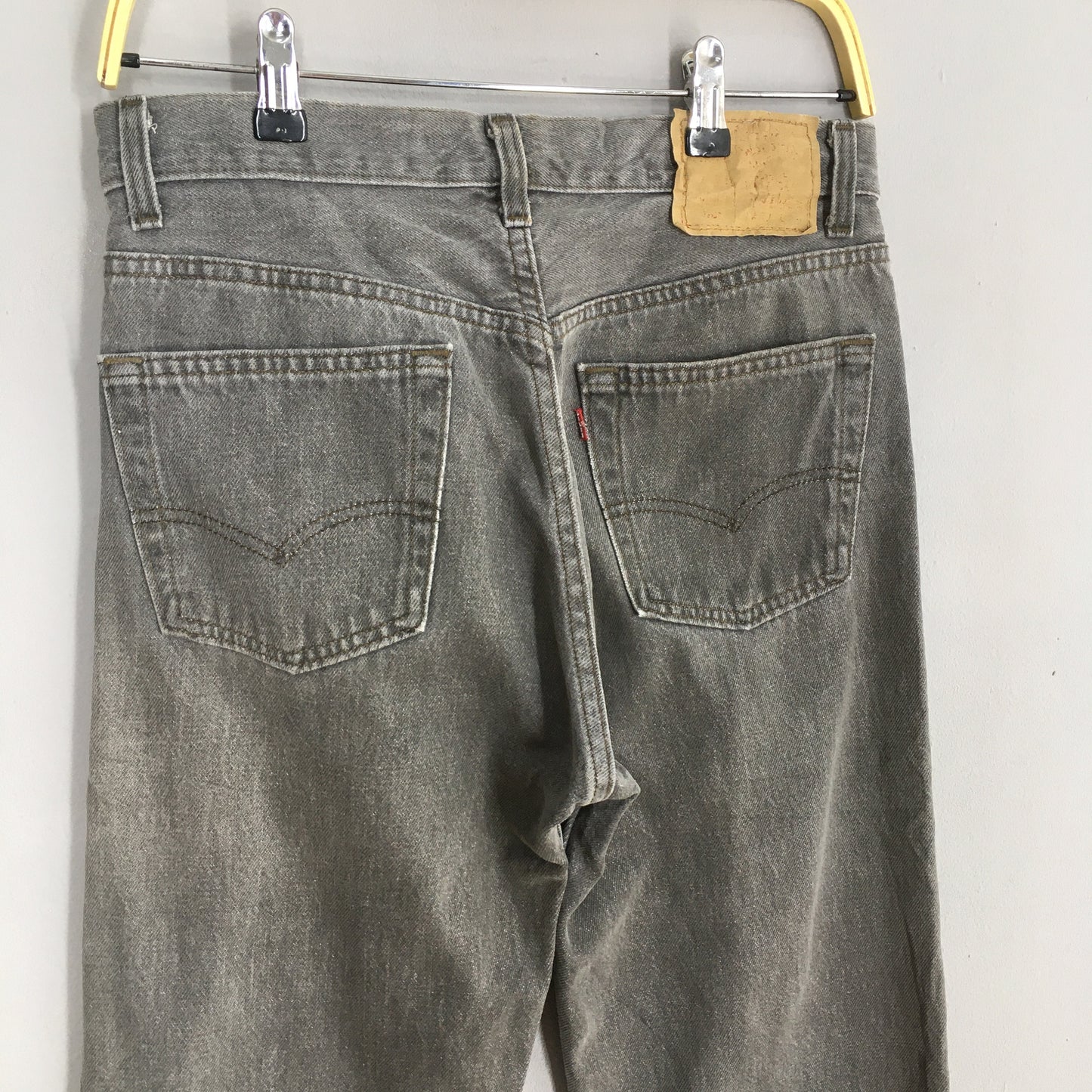 Levi's 501 Ash Grey Jeans Faded Dirty Denim Size 29x34