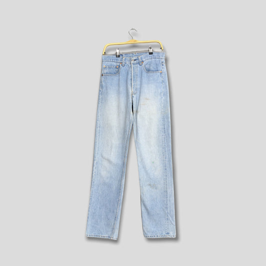 Levi's 501 Light Blue Stone Washed Denim Size 30x33