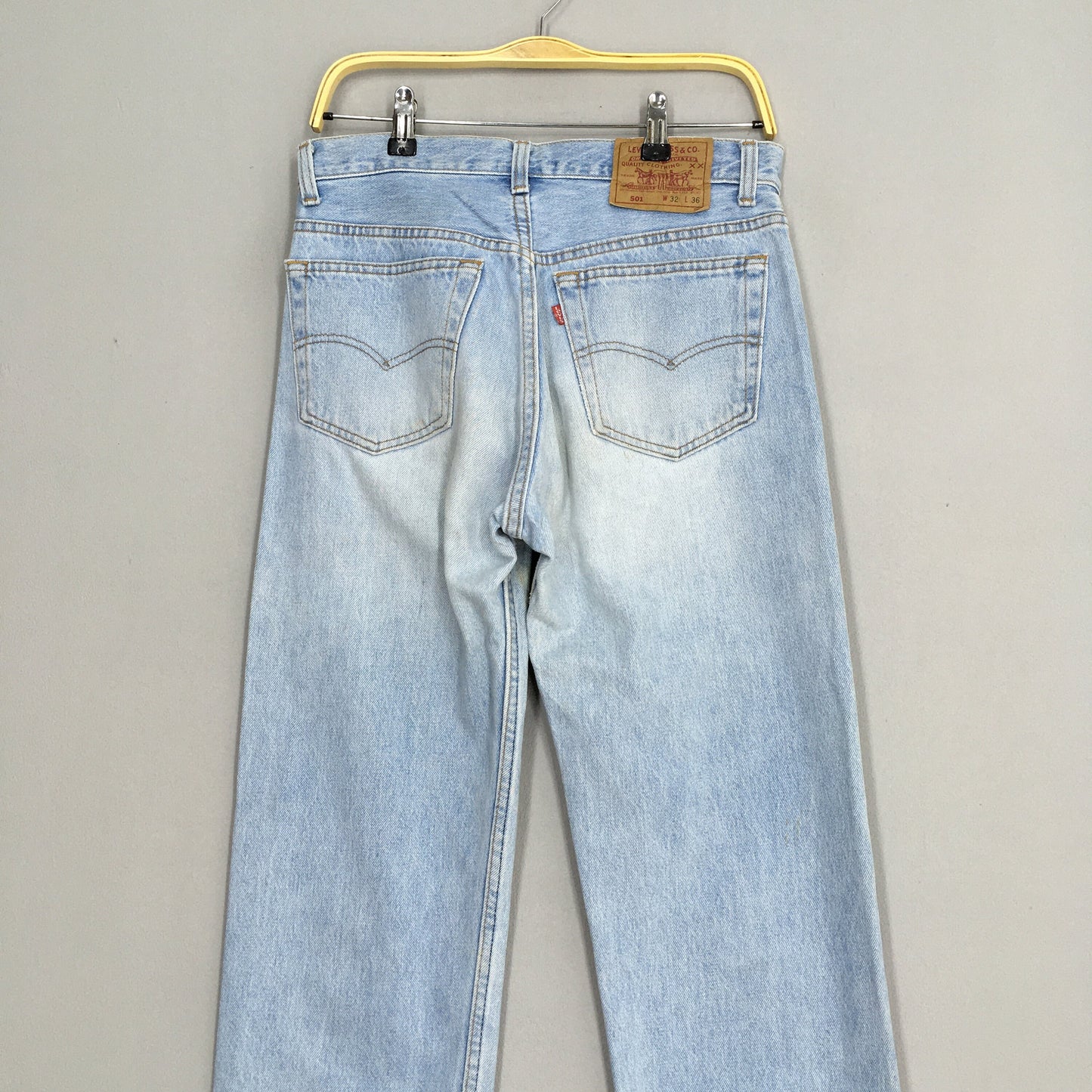 Levi's 501 Light Blue Stone Washed Denim Size 30x33