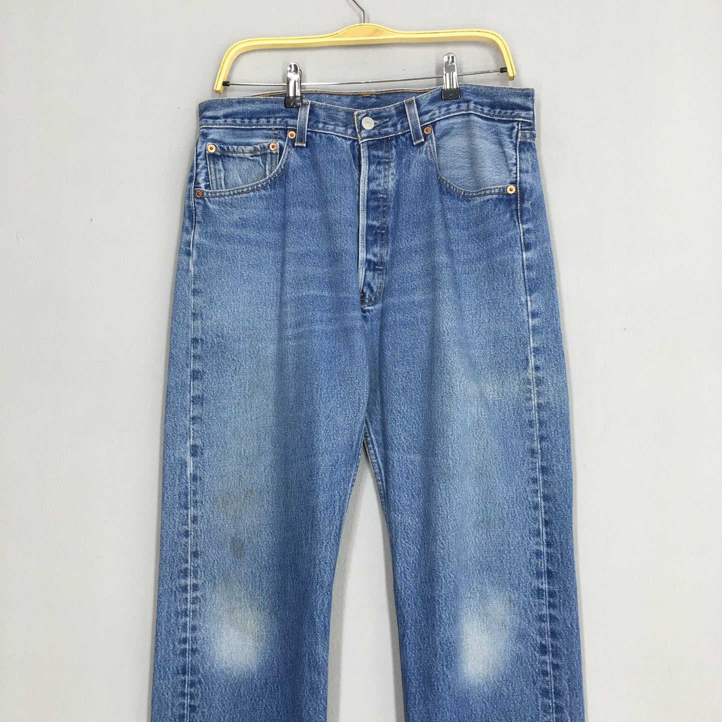 Levi's 501XX Stonewash Faded Blue Jeans Size 32x33