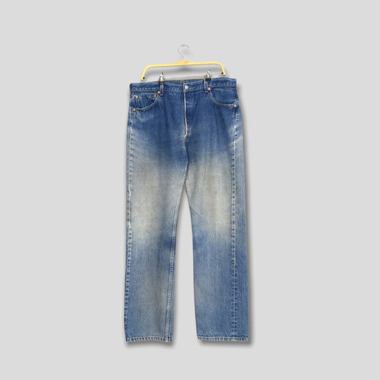 Levi's 501XX Stonewash Jeans Faded Blue Denim Size 36x33