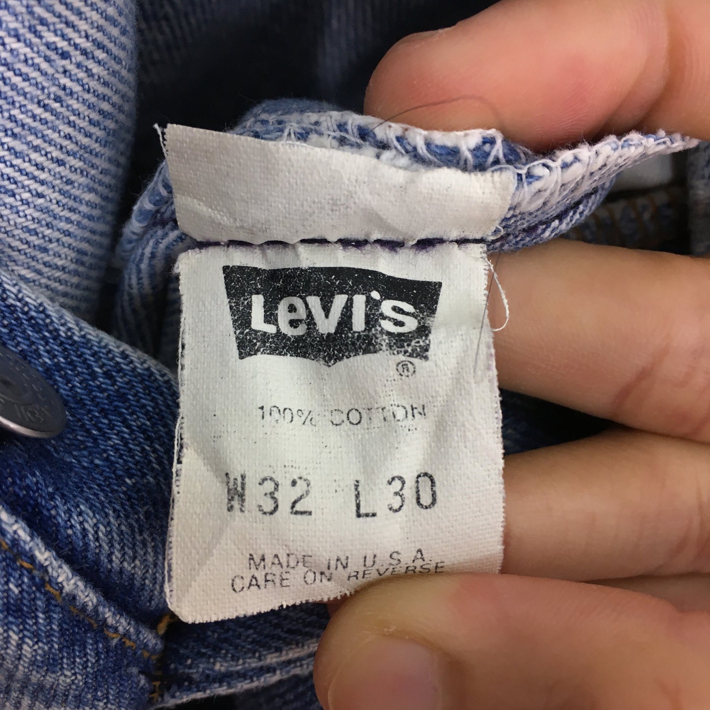 Levi's 501 Blue Faded Dirty Stone Washed Jeans 30x31